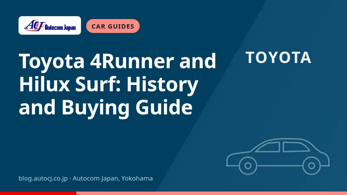 Toyota 4Runner and Hilux Surf: History and Buying Guide