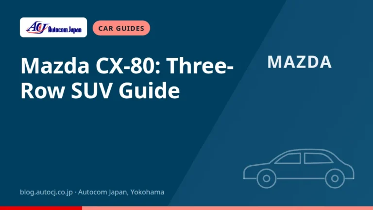 Mazda CX-80: Three-Row SUV Guide