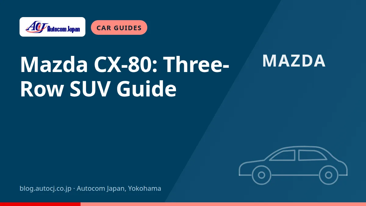 Mazda CX-80: Three-Row SUV Guide