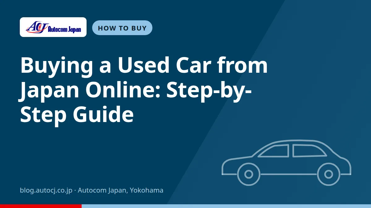 Buying a Used Car from Japan Online: Step-by-Step Guide