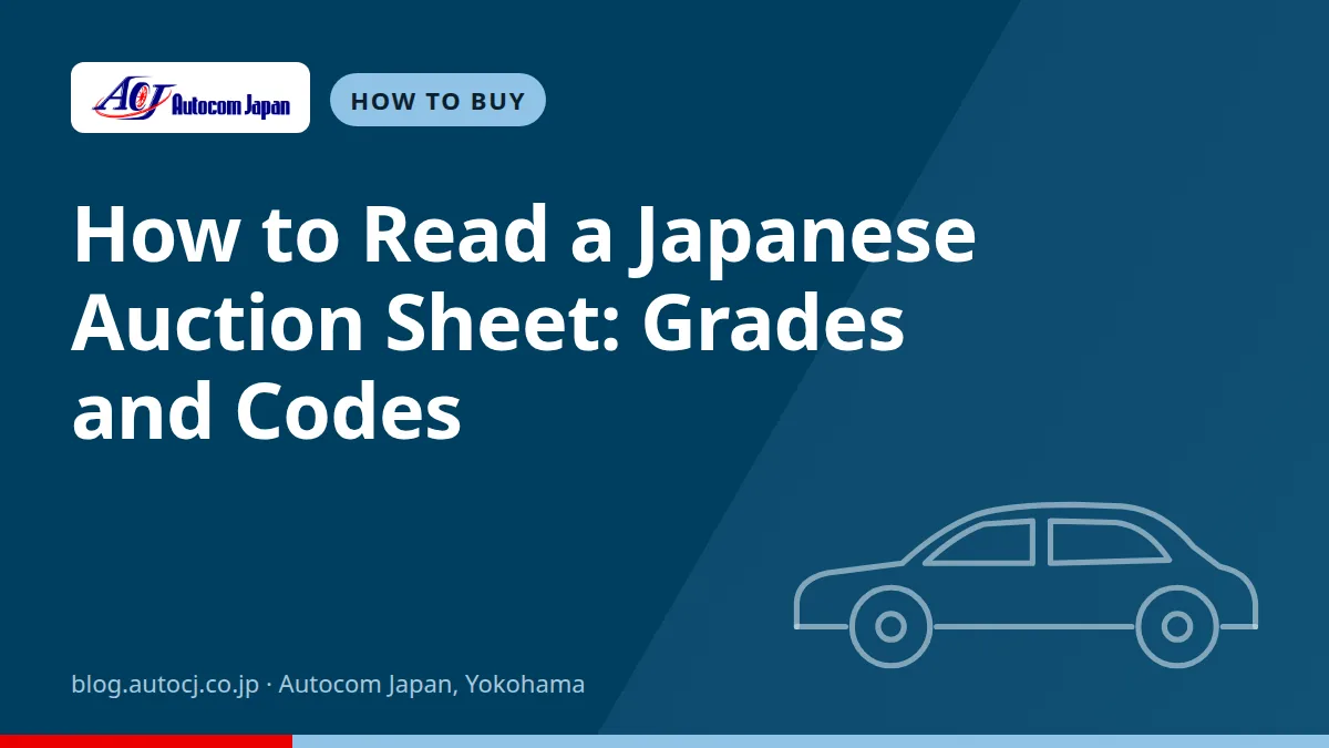 How to Read a Japanese Auction Sheet: Grades and Codes