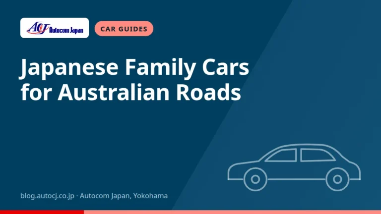 Japanese Family Cars for Australian Roads