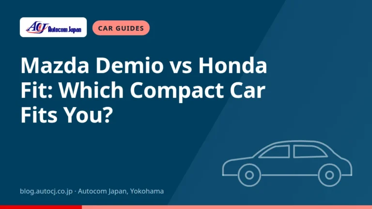 Mazda Demio vs Honda Fit: Which Compact Car Fits You?