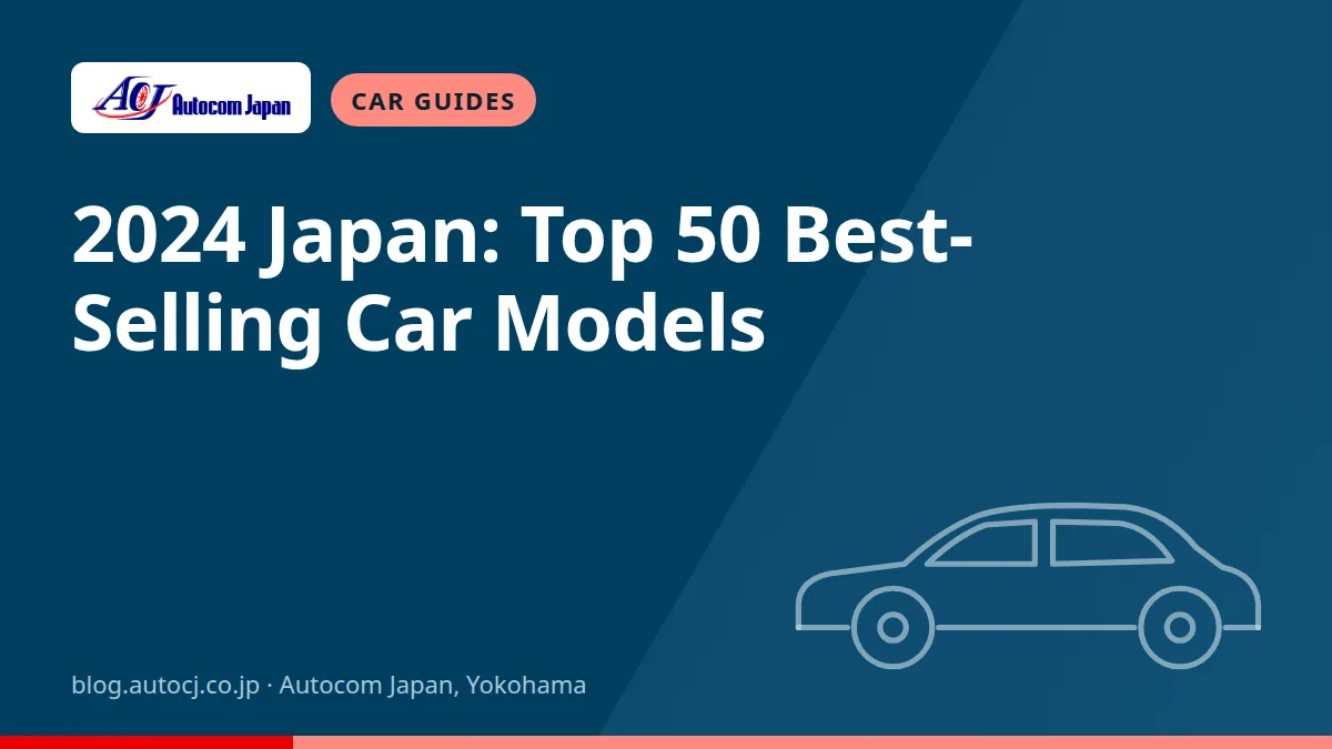 2024 Japan: Top 50 Best-Selling Car Models