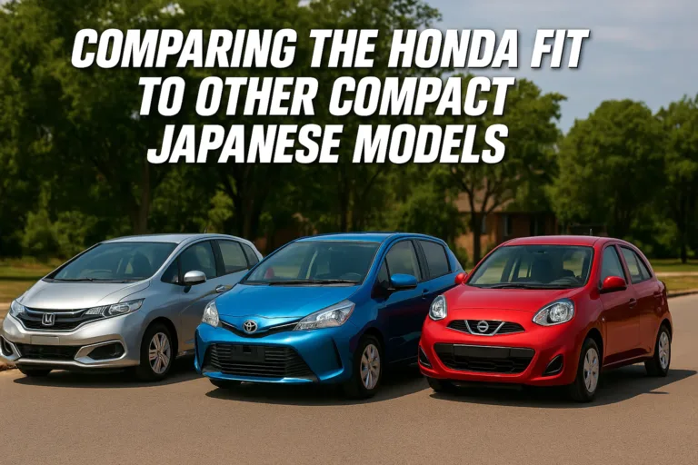 Comparing the Honda Fit to Other Compact Japanese Models