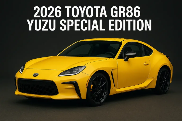 2026 Toyota GR86 Yuzu Special Edition