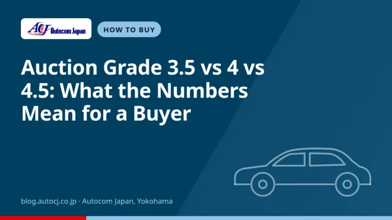 Auction Grade 3.5 vs 4 vs 4.5: What the Numbers Mean for a Buyer