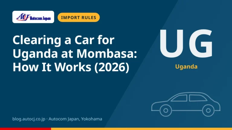Clearing a Car for Uganda at Mombasa: How It Works (2026)